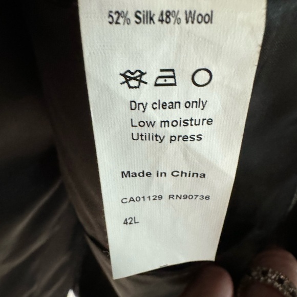 CALVIN KLEIN men’s grey and black Sport jacket Size 42Long - Picture 6 of 7